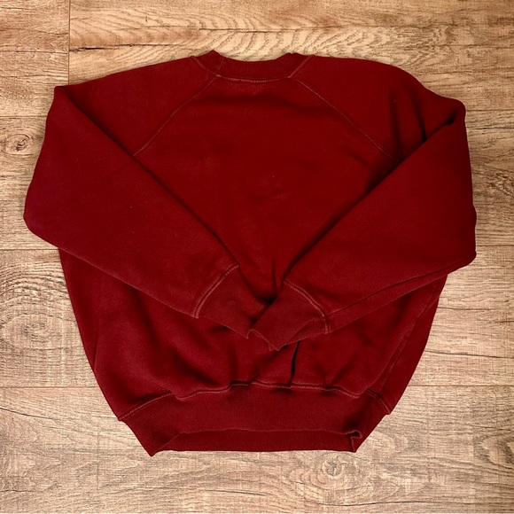 FRAME Denim Maroon & Gold Logo Sweatshirt Size XS - Picture 7 of 7